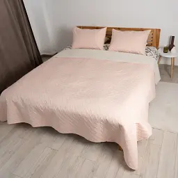 Покривало ТЕП Vintage 150x210 см з 1 наволочкою 50x70 см пудрове