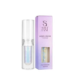 Втирання для гель-лаку Steffani Liquid Chrome Powder перламутрове рідке 2 мл, 01 Золотистий перламутр