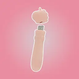 Вібратор-єдиноріжка Unihorn USB Bullet - Heart Throb, віброкуля, USB-зарядка, 10 режимів - мініатюра 8