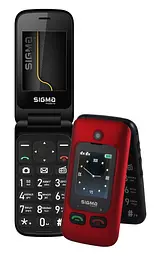 Мобільний телефон Sigma Comfort 50 Shell Duo Type-C Red-Black UA UCRF - мініатюра 3