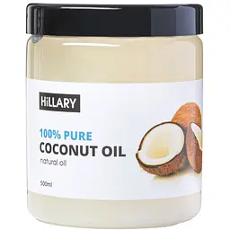 Рафинированное кокосовое масло Hillary Premium Quality Coconut Oil 500 мл (4820209070019)