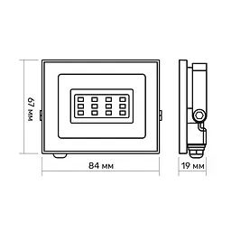 LED прожектор Titanum TLF106, 10W 6500K (23979-000) - мініатюра 5