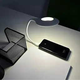 Гнучка USB LED настільна лампа з голосовим керуванням англійський підсвічування нічник 1,5Вт UKC LK-50 - мініатюра 5
