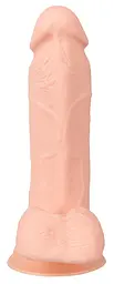 Реалістичний гнучкий вібратор Nature Skin Bendable RC тілесний - мініатюра 8