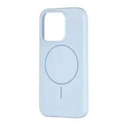 Чохол Silicone Case Full Cover with MagSafe iPhone 15 Pro Mist Blue