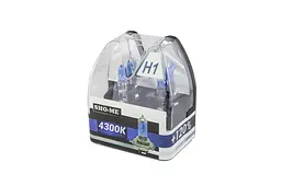 Комплект галогенових ламп Sho-Me H1 4300K +120 (2 шт) - мініатюра 3
