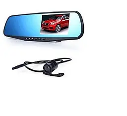 Автомобільний відеореєстратор - дзеркало DVR 138W з камерою заднього виду - мініатюра 2