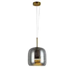 Светильник підвісний LED Levistella 909XL157-1 led (220) AB+GY, 9W, бронзовий + чорний, 1400мм, три режими, для вітальні - мініатюра 2
