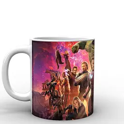 Кухоль GeekLand Avengers Месники всі персонажі AG.02.018 330 мл білий - мініатюра 2