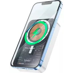 Зовнішній акумулятор Hoco Q10A Transparent MagSafe 10000mAh 20W White [101297] - мініатюра 6