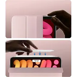 Чохол-книжка BeCover Tri Fold Hard для Apple iPad Mini 7 2024 Pink (712454) - мініатюра 3