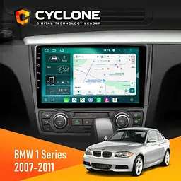 Штатна магнітола BMW 1 Series 2007-2011 Climate Cyclone C9-013 4x64 DSP 4G Cyclone (НФ-00007188)