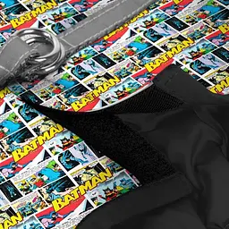 Шлея для собак Waudog Clothes м'яка з QR паспортом, малюнок "Бетмен комікс", XS3 - мініатюра 3