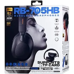 Навушники Remax RB-705HB Wireless Headset Black - мініатюра 2