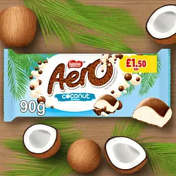 Шоколадний батончик Nestle Aero Coconut Chocolate Sharing Bar 90 г - мініатюра 2