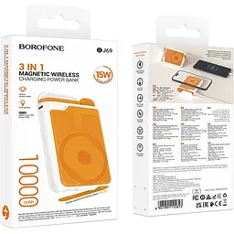 Зовнішній акумулятор Borofone Skillful BJ69 10000mAh 20W Milky White [000000750562] [130223] - мініатюра 4