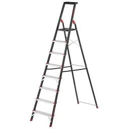 Драбина сталева Intertool LT-0058 на 8 ступенів висота до платформи 1720 мм