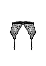 Пояс для панчох Obsessive Isabellia L/XL чорний - мініатюра 7