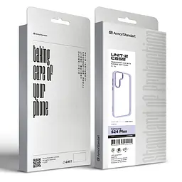 Чехол для Samsung Galaxy S24 Plus 5G (SM-S926), UNIT2, фиолетовый, ударопрочный, прозрачный противоударный чехол-накладка из TPU и поликарбоната (PC), с защитными бортиками, защита всего корпуса от ударов и царапин, ArmorStandart (ARM74819) - мініатюра 4