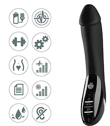Вібратор із електростимуляцією Mystim Tickling Truman eStim Black Mystim SO3472 90401 - мініатюра 2