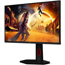 TFT 24.5" AOC 25G4KUR, Fast IPS, 420Гц, 2xHDMI, DP, USB-hub HAS, Pivot, чорно-червоний - мініатюра 3