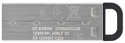 Flash Drives DataTraveler Kyson 128GB USB 3.2 (DTKN/128GB) Silver/Black Kingston teh0023316 - мініатюра 2