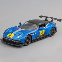 Колекційна металева модель автомобіля АвтоЕксперт Aston Martin Vulcan AMR Pro з інерцією, світлом та звуком 1:24 - мініатюра 7