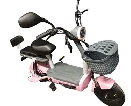Електроскутер Двомісний Corso RSM-60093 (500W; 48V/20Ah) Рожевий - мініатюра 4