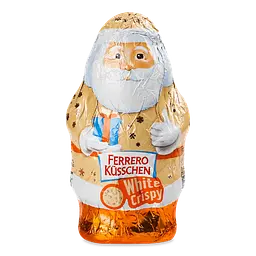 Шоколадний Дід Мороз Ferrero Kusschen Weihnachtsmann White Crispy 72 г