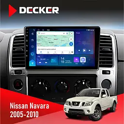 Штатна магнітола Nissan Navara (D40), Pathfinder (R51) 2005-2010 Decker D9-007 4x64 DSP 360 4G Decker (НФ-00008920)