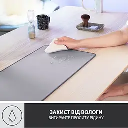 Килимок для мишки Logitech Desk Mat Studio Series Mid Grey (956-000052) - мініатюра 3