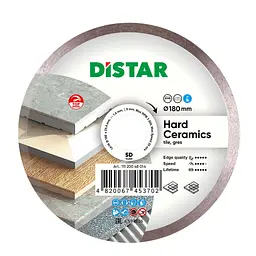 Алмазний диск по кераміці Distar Hard Ceramics 1A1R 180x1,4/1,0x8,5x25,4 мм