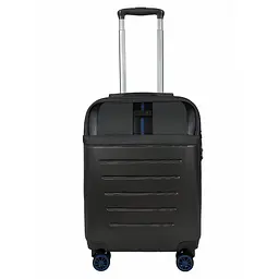 Валіза маленька Semi Line T5736-1 20 дюймів 55×38,5×22 см Темно-коричневий/Блакитні лінії