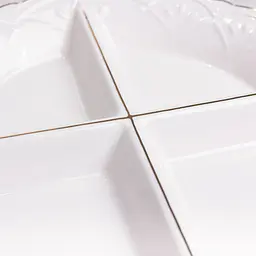 Менажниця фарфорова на 4 секції Pearl 26,5 см Yiwu HP-HK-C32 - мініатюра 5
