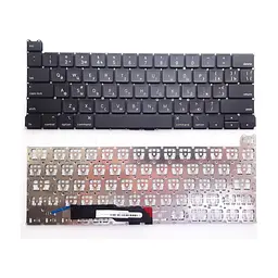 Клавиатура ноутбука Apple Macbook Pro 13\" A2251 черная UA (A46174)