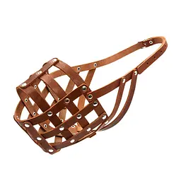 Намордник м'який "CoLLaR" №5 (кавказька вівчарка, московська сторожова, ньюфаундленд) коричневий - мініатюра 2