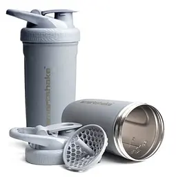 Шейкер спортивний SmartShake металевий Reforce Stainless Steel 30oz/900 мл Gray (11150003) - мініатюра 1