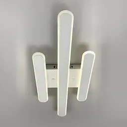 Стельова LED люстра в білому корпусі 62х25х6 см | Line F | Арт. 6203-3 WT - мініатюра 4