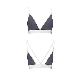 Спортивний топ з подвійними бретелями Passion PS007 TOP S, dark grey - мініатюра 4