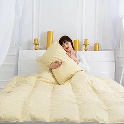 Ковдра пухова MirSon Karmen №1855 Bio-Blue, 90% пух, євростандарт, 220x200, блакитна (2200003014273) - мініатюра 35