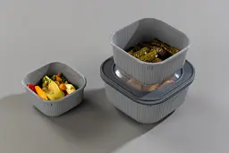 Контейнер пластиковий з кришкою Idea Home Line Box 1.8 л сірий (00683 Gray) - мініатюра 2