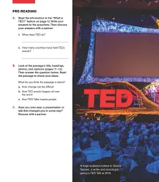 TED Talks: 21st Century Creative Thinking and Reading 1 Student's Book - мініатюра 10