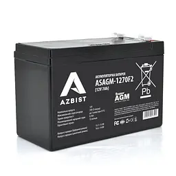 Акумуляторна батарея Azbist Super AGM ASAGM-1270F2 12V 7.0Ah