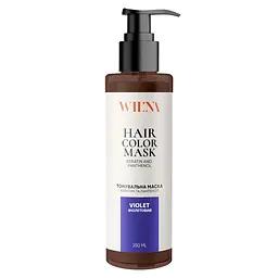 Тонувальна маска для волосся з кератином і пантенолом WIL'NA Hair Color Mask Фіолетовий 250 мл