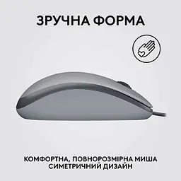 Мишка Logitech M110 Silent USB Mid Gray (910-006760) - мініатюра 5