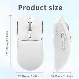 Мишка ігрова бездротова AJAZZ AJ139 V2 MC WHITE - мініатюра 2