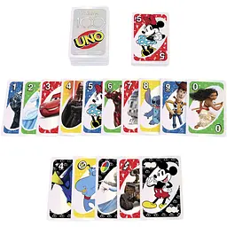 Настільна гра Mattel UNO Disney 100 (HPW21) - мініатюра 4