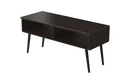 Тумба під TV Невада Ferrum-decor 45x100x38 Чорний метал ДСП Венге Магія 16 мм (FRD-106721) - мініатюра 4