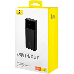 Зовнішній акумулятор Baseus Star-Lord Digital Display 20000mAh 65W Black (P10022906113-00) [101248] - мініатюра 4