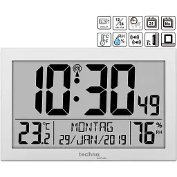 Годинник настінний Technoline WS8016 Silver (WS8016) - мініатюра 2